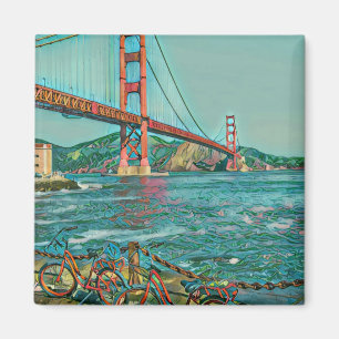 Unika cyklistpresenter magnet