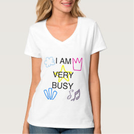 Unika designer jag är mycket upptagen t shirt