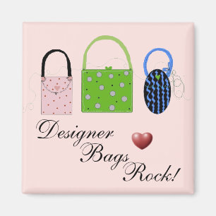 Unika designer väskor magnet