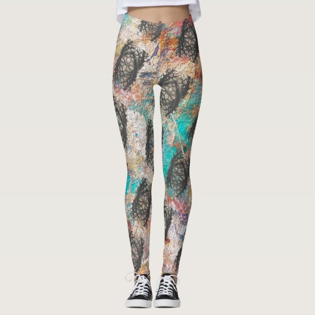 unika färgämnen leggings (Framsida)