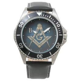 Unika Freemason-gåvor | Blue Guld Masonic Wrist Armbandsur