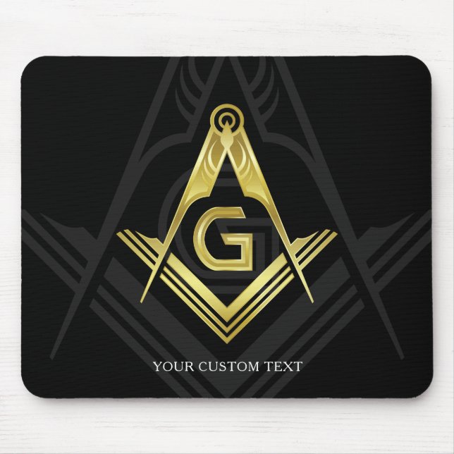Unika frimursinlämningsidéer | Masonic Mouse Pad Musmatta (Framsidan)