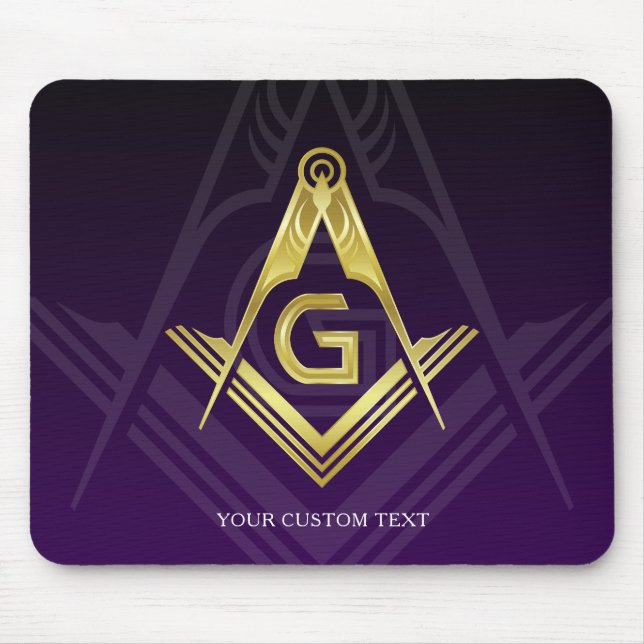 Unika frimursinlämningsidéer | Personlig Masonic Musmatta (Framsidan)