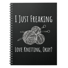 Unika gåvor till Knitters som klär sig för henne Anteckningsbok