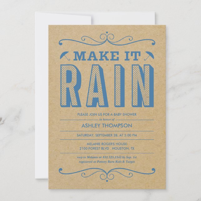 Unika inbjudningar till babyvisningsprogrammet (Framsida)