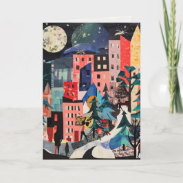 Unika julgransscener helgkort