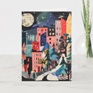 Unika julgransscener helgkort