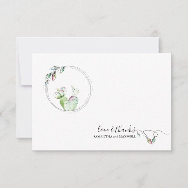 Unika julkort för tackmeddelande anteckningskort (Framsida)