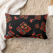 Unika kinesiska tecken 福 Blessings-kanter år