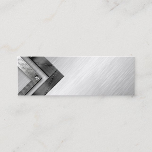 Unika moderna metallprofessionellvisitkortar mini visitkort (Framsida)