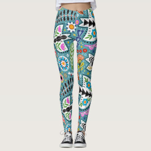 Unika och roligt mönster leggings
