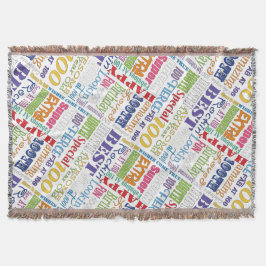 Unika och Speciella 100:e Födelsedagsfestens gåvor Filt