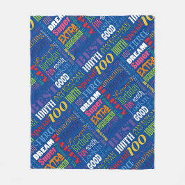 Unika och Speciella 100:e Födelsedagsfestens gåvor Fleecefilt