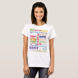 Unika och Speciella 100:e Födelsedagsfestens gåvor T Shirt
