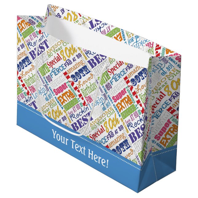 Unika och Speciella 80:e Födelsedagsfestens gåvor (Framsidan Vinklad)