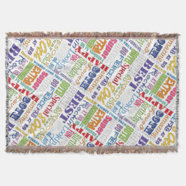 Unika och Speciella 80:e Födelsedagsfestens gåvor Filt