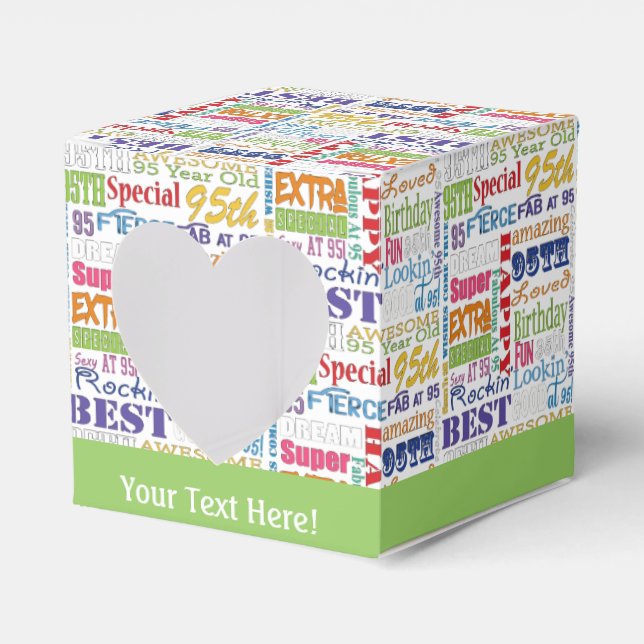 Unika och Speciella 95:e Födelsedagsfestens gåvor Presentaskar (Framsidan Sidan)