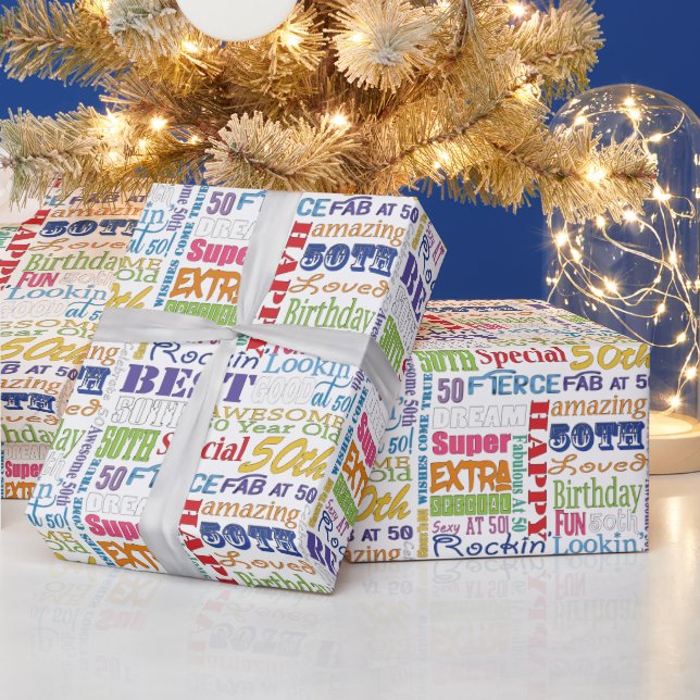 Unika och Speciella gåvor på 50:e Födelsedagsfeste Presentpapper (Helgdagar)
