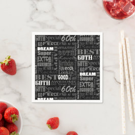 Unika och Speciella sextionde Födelsedagsfestens g Pappersservett