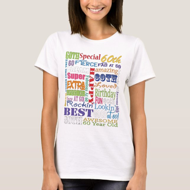 Unika och Speciella sextionde Födelsedagsfestens g T Shirt (Framsida)