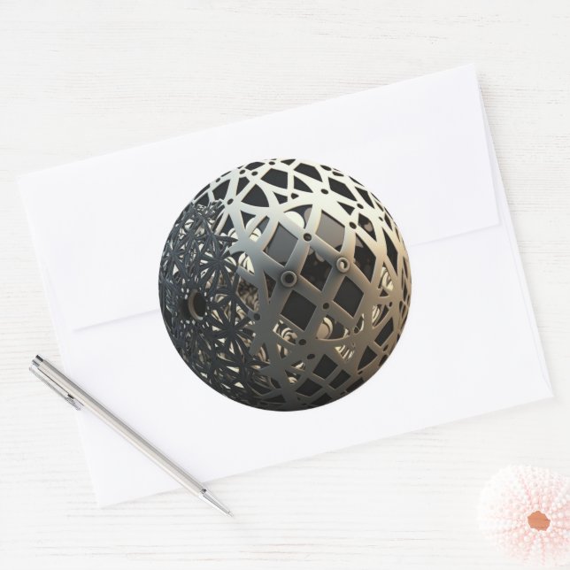 Unika orb-spärrar runt klistermärke (Kuvert)