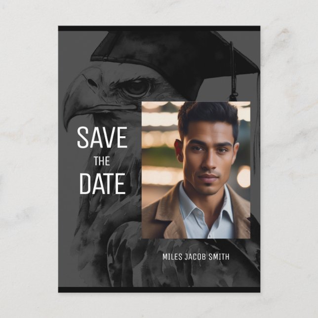 Unika postkort för avisering om Studenten i Anpass Meddelande Vykort (Framsida)