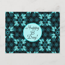 Unika svarta blommor med Aqua Teal Löv Anpassnings