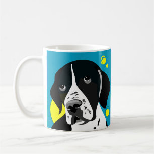 Unika svartvita pekarehundmuggar kaffemugg