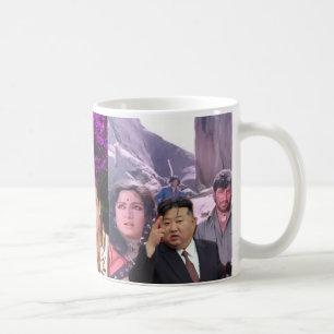 Unika tekoppar och kaffekoppar med Kim Jong och 
