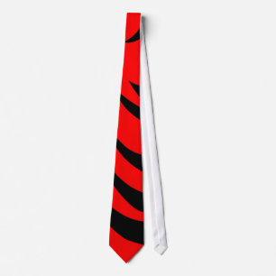 Unika ties svärtar och röda randiga retro manar slips