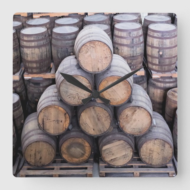 Unika uppringningskolvar fyrkantig klocka (Framsida)