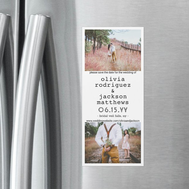 Unika Vertikala Bröllopsmagneter för Save the Date (Skapare uppladdad)