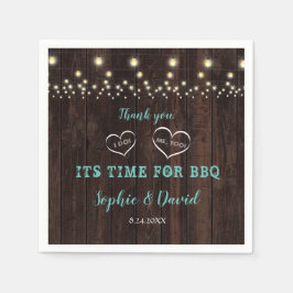 Unika Vintage Strängljus Gammal Lada JAG GÖR BBQ Pappersservett