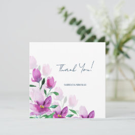 Unikhet Hos Violetta Akvarellkonst Blommor Tack Kort