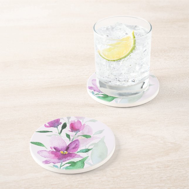 Unikhet Hos Violetta Akvarellkonstblommor Underlägg (Sidan)