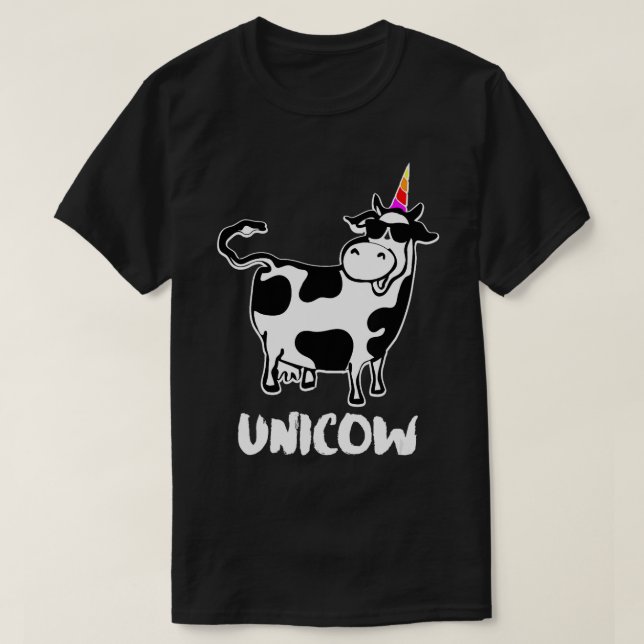 Uniko Cute Dairy Cow Farmer Funny Cow Älskare Gift T Shirt (Design framsida)