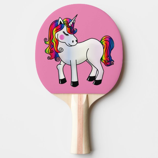 UNIKORN ROSA PONG PADDLES PINGISRACKET (Framsidan)