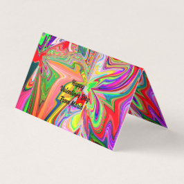 Unikt Abstrakt, märkt med flytande mappkort Kort