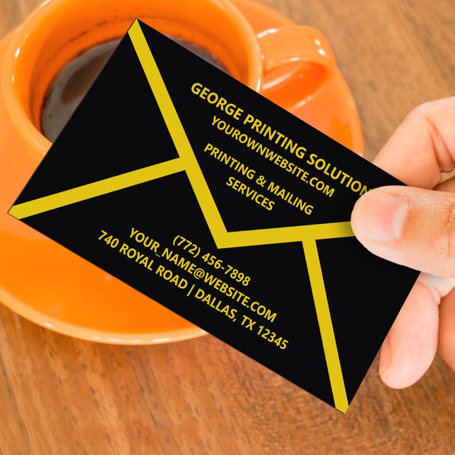 Unikt Affärskort för kuvertform Visitkort (Skapare uppladdad)