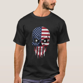 Unikt amerikanskt Flagga-uppdelningsskal T Shirt