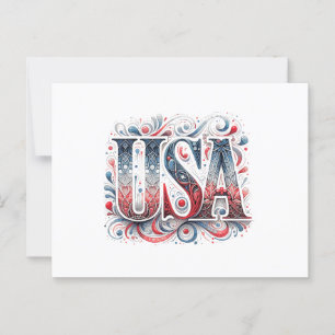 Unikt amerikanskt vykort