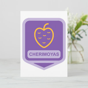 Unikt Anpassade för Cherimoya Fruit Graphic Inbjudningar