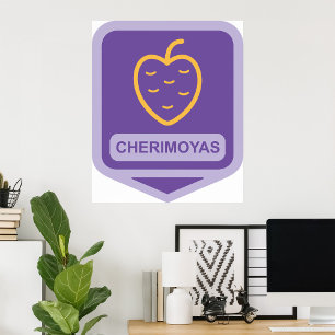 Unikt Anpassade för Cherimoya Fruit Graphic Poster
