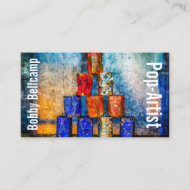 Unikt anpassade för fungerande popup-artist visitkort