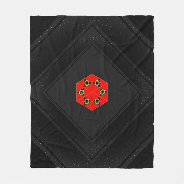 Unikt Anpassade och Mysiga trådar på Zazzle Fleecefilt (Framsidan)