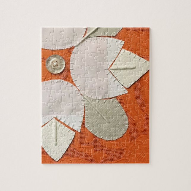 Unikt Art Puzzle - Orangens geometri #5 Utdrag Pussel (Vertikal)