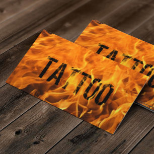 Unikt avfyrar flamma för tatueringkonstnär visitkort