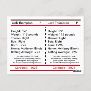 Unikt baskort för Anpassade Vykort