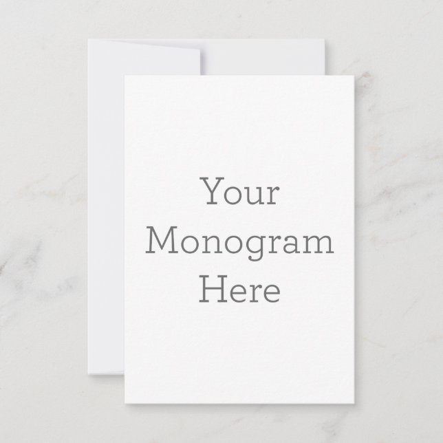 8.9 x 12.7 cm Platt Save The Date-kort (Framsida)