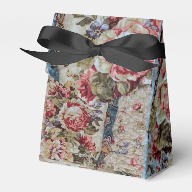 Unikt blommigt täcke foto presentaskar (Framsidan Sidan)
